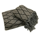 Manta Para Sofá Gigante Cama Cobert 2,10x1,40m Vitral Preta