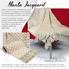 Manta Para Sofá Grande Jacquard 1,8 X 1,4m Escamas-mt002