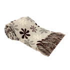 Manta Para Sofá Grande Jacquard 1,8 X 1,4m Flor-mt004