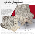 Manta Para Sofá Grande Jacquard 2 X 1,4m Medalhao_vs-mt036