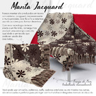 Manta Para Sofá Grande Jacquard 3,5 X 1,4m Flor-mt078