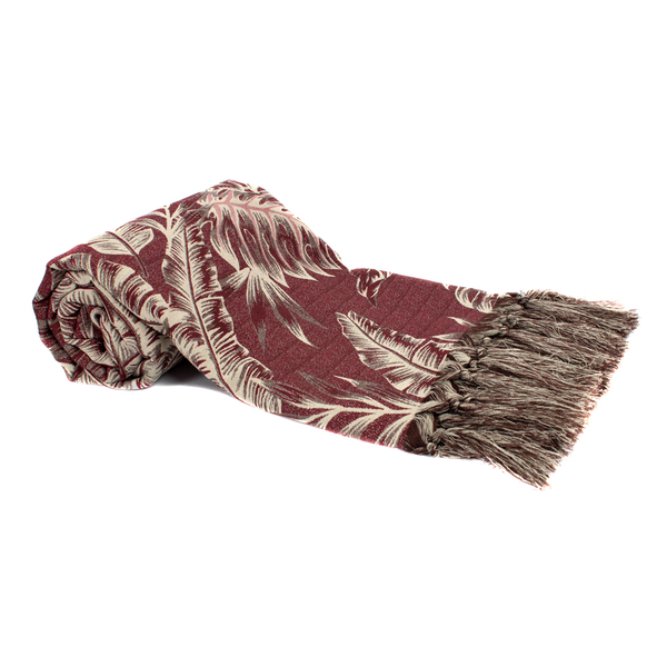 Manta Para Sofá Grande Jacquard 3 X 1,4m Tropical_vs-mt074