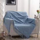 Manta Para Sofá Italiana Azul - 135x200cm