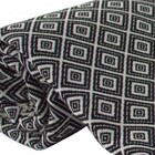 Manta Para Sofá Jacquard Dupla Face Royalle Geo Preto/branca
