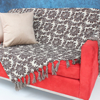 Manta Para Sofá Jacquard Protetora Arandela1 Marrom1,80x1,40