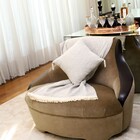 Manta Para Sofá Neural Bege 1,38x1,40m Próxima Têxtil