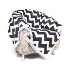 Manta Para Sofá Preta Chevron 2,30m X 1,50m Com Franja Tecido