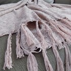 Manta Para Sofá Rosa Seco Em Chenille