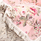 Manta Para Sofá Roseta Decorativo Floral 1,50m X 1,50m Jacqua