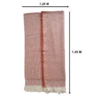 Manta para Sofá Salina Terracota 1,20x1,45m Mello Tecelagem