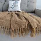 Manta Para Sofá Tabaco Em Chenille