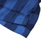 Manta para Sofá Ventura Degradê Xadrez Azul 2,30x1,70 m Guaratinguetá