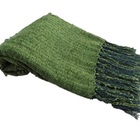 Manta Para Sofá Verde Musgo Em Chenille