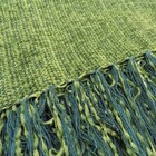 Manta Para Sofá Verde Musgo Em Chenille