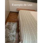 Manta Peseira C/franja Cama Sofá 230cm X 60cm  1032.5 Lilas