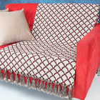 Manta Peseira Jacquard Sofá Cama Marrocos7 Vinho 1,80x1,40