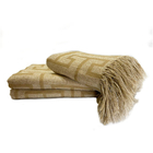 Manta Peseira Jacquard Sofá E Cama 2,10mx1,40m Creta Bege