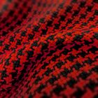 Manta Decorativa Pied Poule Rústica Vermelho e Preto 1,70x1,40m