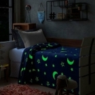 Manta Que Brilha No Escuro Azul Mescla Jolitex Ternille