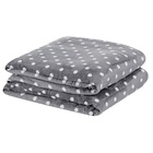 Manta Queen Balls Microfibra Decorativa 100% Poliéster - Cinza