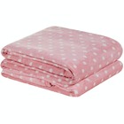 Manta Queen Petit Poa Flannel Microfibra 1 Peça - Rosa