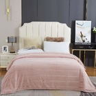 Manta Ruby Flannel Queen Decorativa 100% Poliéster - Rosé