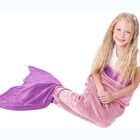 Manta Saco De Dormir Bouton Infantil Microfibra Sereia Lilás