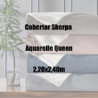 Manta Sherpa Dupla Face Toque De Carneiro Aquarelle