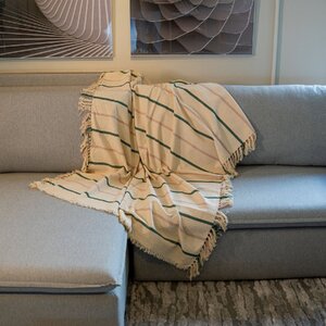 Manta Sofa Amanda 140x120cm Casa De Core Cru/oliva/nude | Leroy Merlin