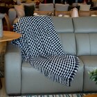 Manta Sofa Bruna 140x120cm Casa De Core Preto/branco