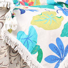 Manta Sofá Colorida Floral Alpes. 2,30m X 1,50m Com Franja Te