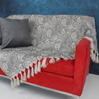 Manta Sofá Jacquard Protetora Cashmiere13s Cinza1,80x1,40