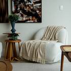 Manta Sofa Luma - Casa De Core Café/leite