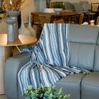 Manta Sofa Marcia 120x140cm Casa De Core Preto, Cinza E Cru