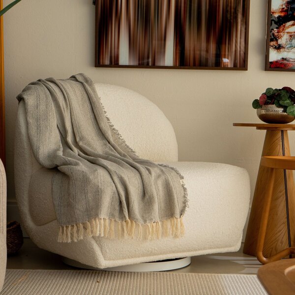 Manta Sofa Roberta 120x140cm Casa De Core Cinza