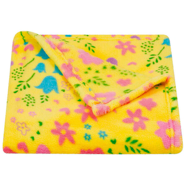 Manta Soft Bebê Brw1806 Floral 80x80cm Tex