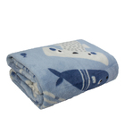 Manta Soft Bebe Menino Azul Fundo Do Mar 80x110cm Camesa