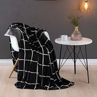 Manta Solteiro Austin Flannel Microfibra 1 Peça - Preto