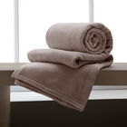 Manta Solteiro De Microfibra Corttex Marrom Un
