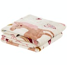 Manta Solteiro Kids Flannel Microfibra 1 Peça - Unicornio - 1