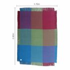 Manta Decorativa Stilo Quadriculada Vermelho e Verde 2,30x1,70m