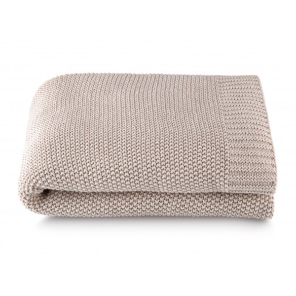 Manta Tricô Bege Fendi 1,25x1,50 Loom By The Bed