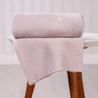Manta Tricot Bebê 75x100 Super Macia Rosa