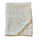 Manta Tricot Entrelace Offwhite