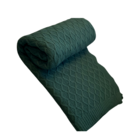 Manta Tricot Entrelace Verde Musgo