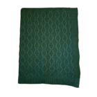 Manta Tricot Entrelace Verde Musgo