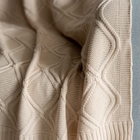 Manta Tricot Luxo Offwhite