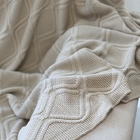 Manta Tricot Luxo Offwhite