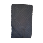 Manta Tricot Premium Cinza Chumbo