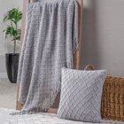 Manta Tricot Style Decorativa 160x220 Toque Super Macio Zinco